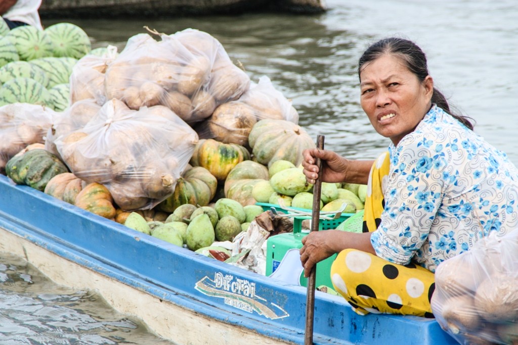 Victoria Can Tho Resort - Floating Market Breakfast Cruise - 40 껀수상시장 방문